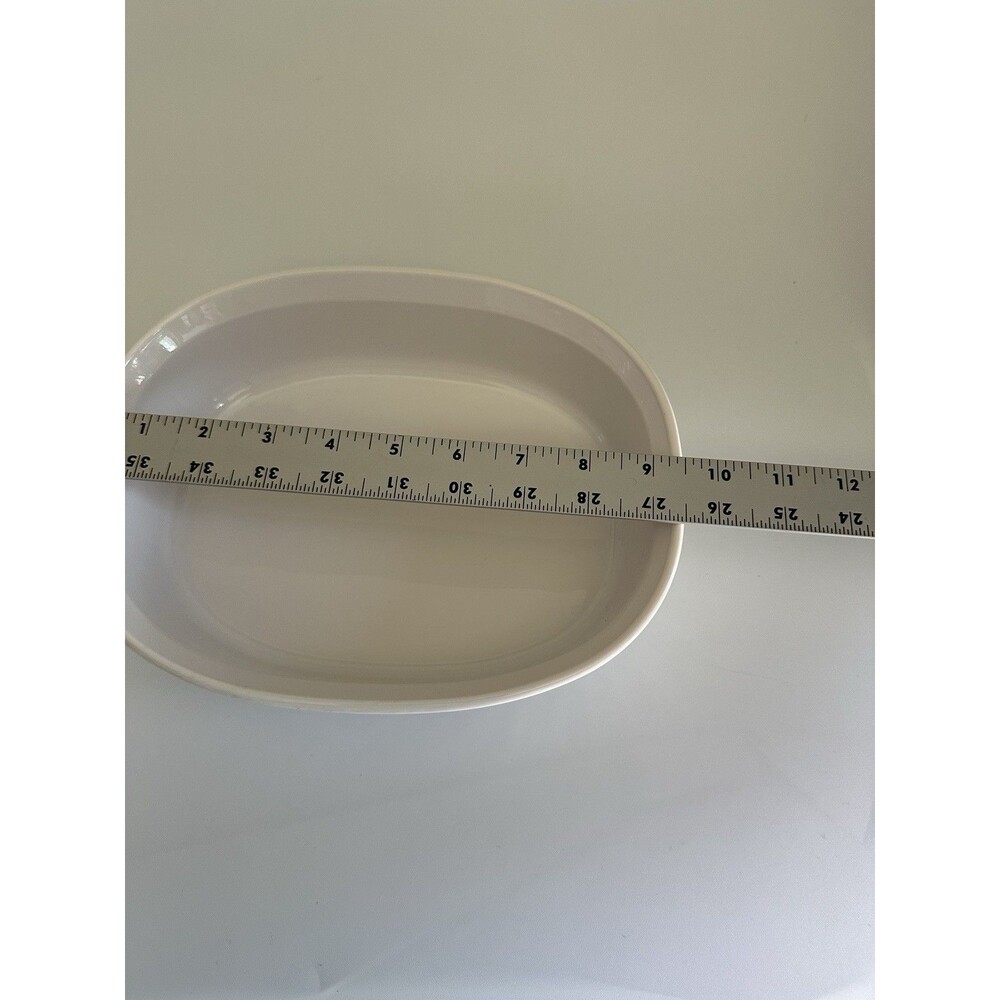 Vintage 1.8 Liter F-12-B Corning Ware French White Oval Casserole No Lid - Picture 4 of 6